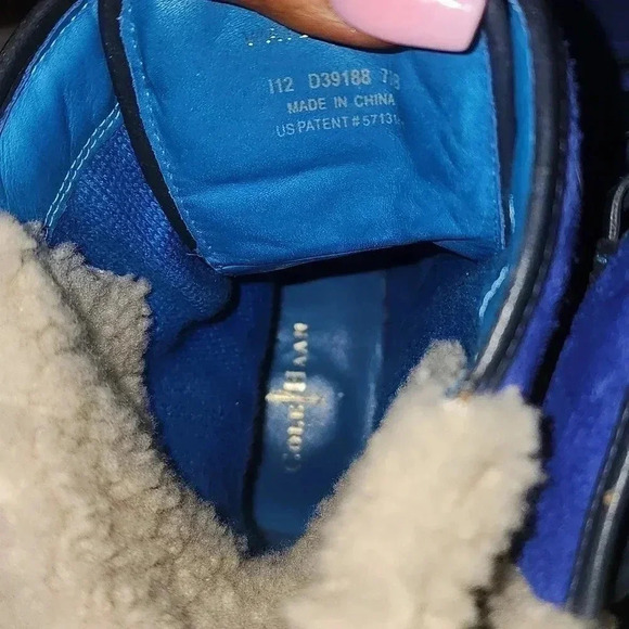 NIKE AIR Cole Haan Blue Suede Wedge - Picture 8 of 9